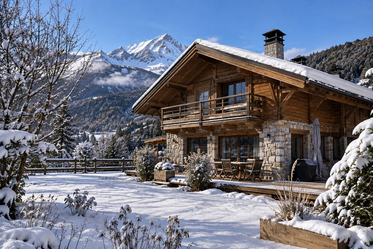Chalet géré par Eclosia en hiver